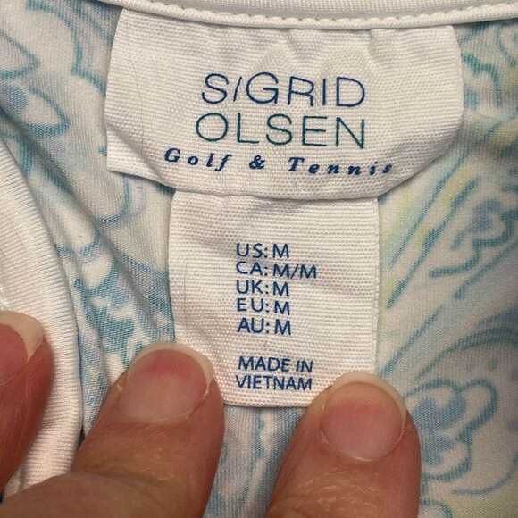 Sigrid Olsen Golf Tennis Pickleball 2 PC Top Full Zip Jacket Size M Country Club - Picture 13 of 16